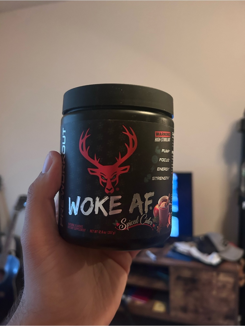 Bucked Up Woke AF Spiced Cider pre workout